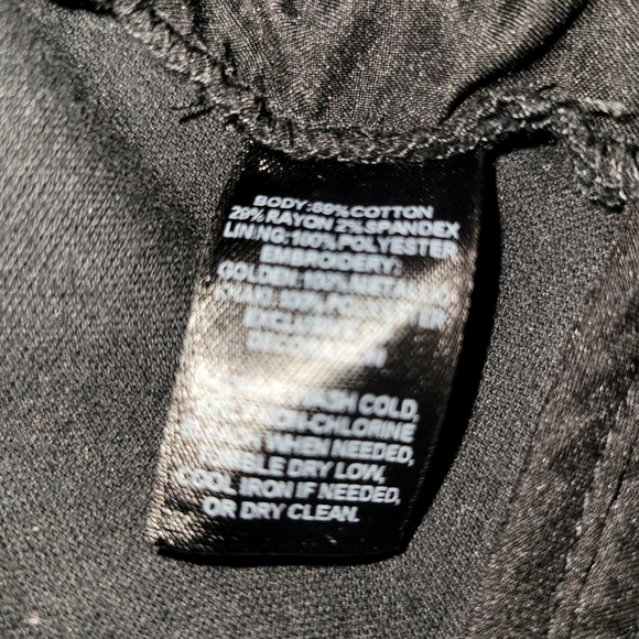 White House Black Market Velvet and Embroidery Jacket Black Gold 14 - Picture 4 of 5